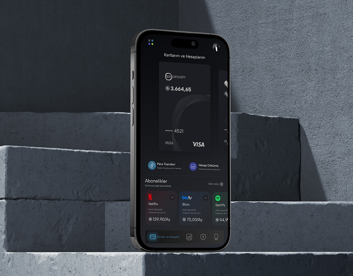 Digital Wallet interface design by Akif Bircan