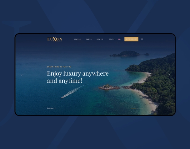 Luxon interface design by Akif Bircan