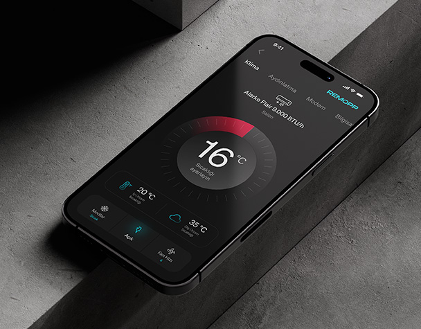 Akıllı Ev Kontrol Paneli UI Tasarımı - Ev Otomasyonu ve Enerji Yönetimi